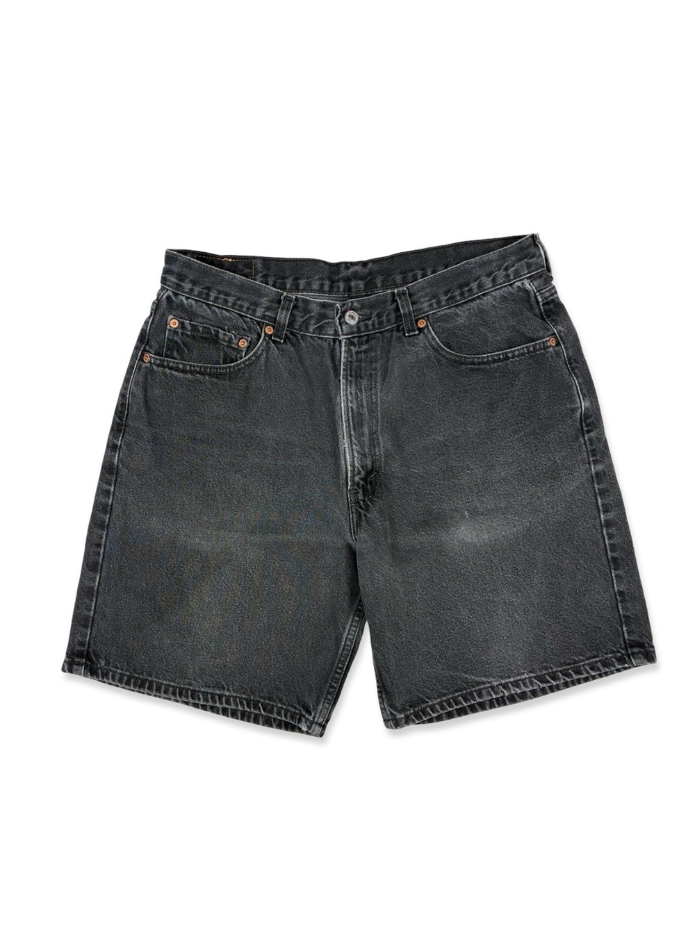 Levi's Black 550 Relaxed Fit Black Jean Dad Shorts